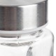 24er-Set eckige Gewürzgläser mit silbernen Edelstahldeckeln, 120 ml, inklusive Zubehör