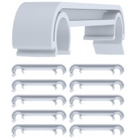 10er-Set Stuhlverbinder Ken aus Kunststoff für Maya, Air und Vita, Grau
