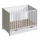 Кроватка 120×60 Basic белая с ящиком