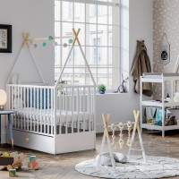 Baby Cot 120×60 DREAMY with Drawer and Wheels