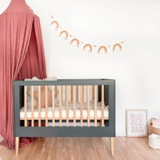 Кроватка детская 120×60 ILA серая