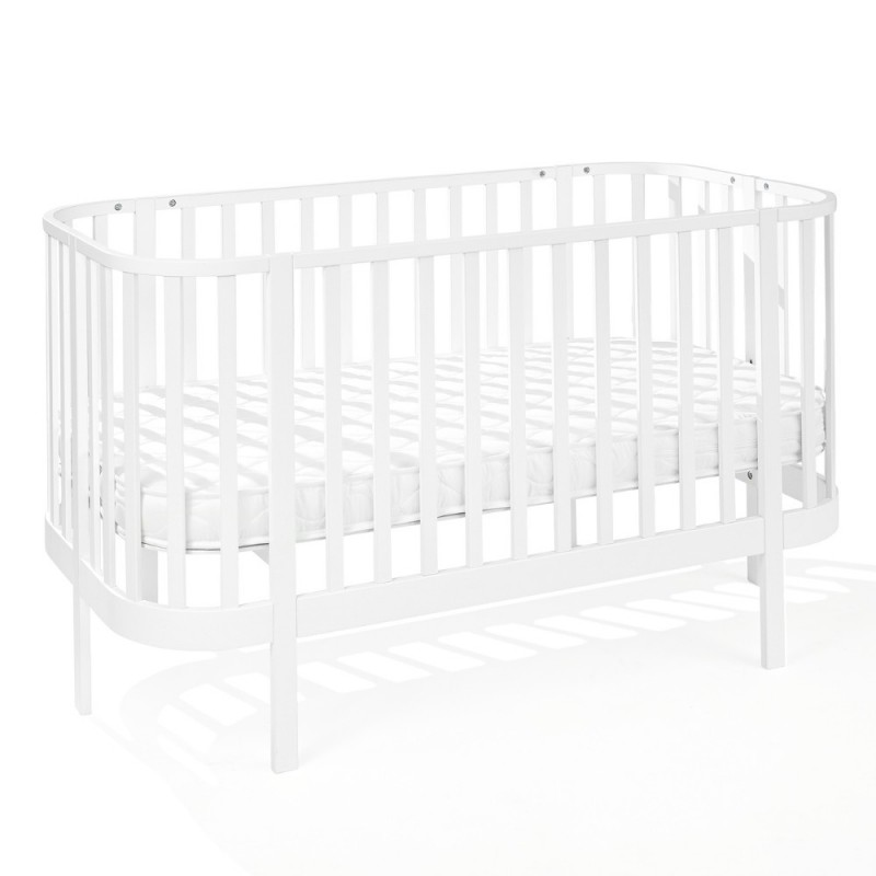 Кроватка детская 140×70 GRAND белая с функцией дивана