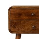 Curved Chestnut Nachttisch