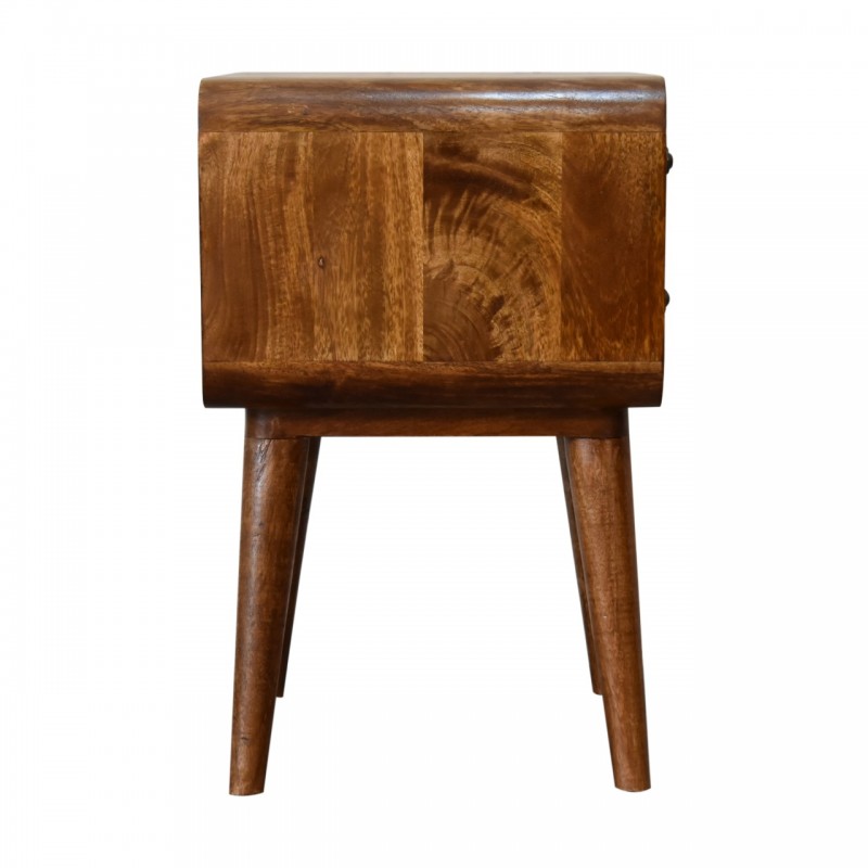 Curved Chestnut Nachttisch