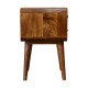 Curved Chestnut Nachttisch