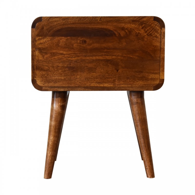 Curved Chestnut Nachttisch