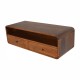 Floating Chestnut Wall-Mounted Console Table with Shelf