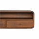 Floating Chestnut Wall-Mounted Console Table with Shelf