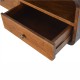 Floating Chestnut Wall-Mounted Console Table with Shelf