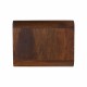 Floating Chestnut Wall-Mounted Console Table with Shelf