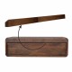 Floating Chestnut Wall-Mounted Console Table with Shelf