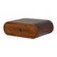 Runder Wand-Nachttisch Chestnut