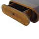Runder Wand-Nachttisch Chestnut