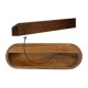 Runder Wand-Nachttisch Chestnut
