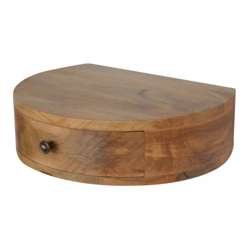 Abgerundeter Wand-Nachttisch Oak-Ish