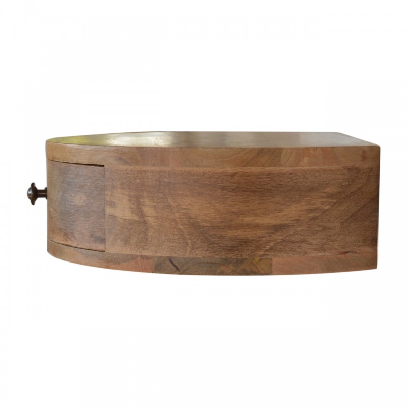 Abgerundeter Wand-Nachttisch Oak-Ish