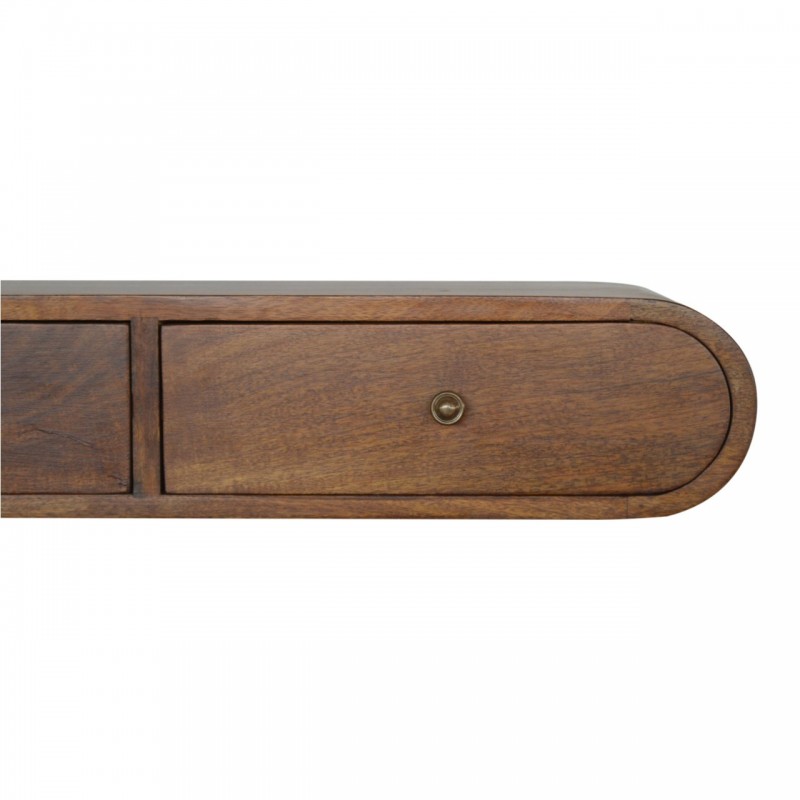 Подвесная консоль Curved Chestnut с 2 ящиками