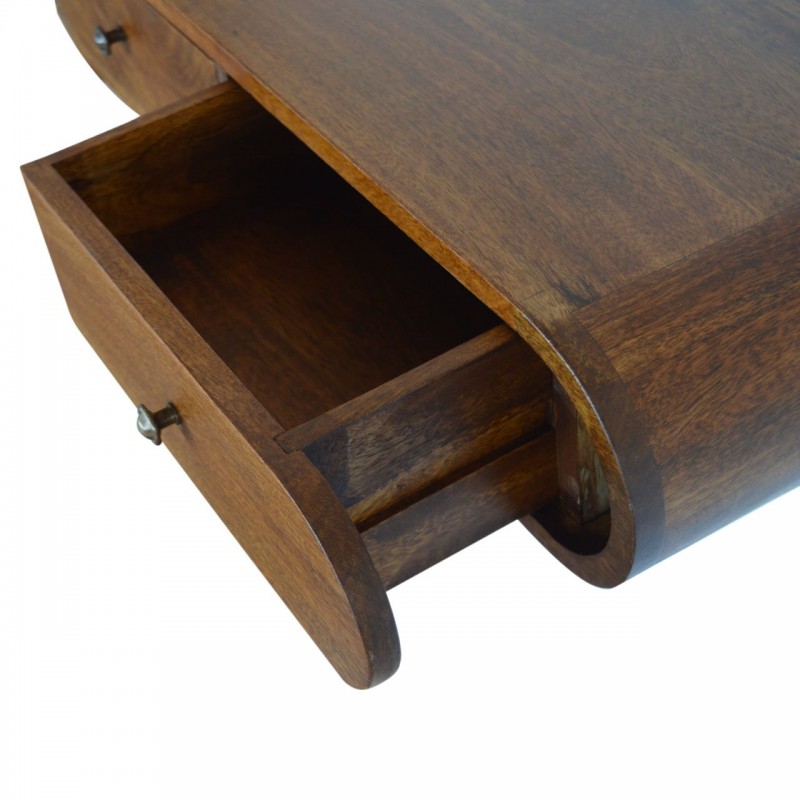Подвесная консоль Curved Chestnut с 2 ящиками