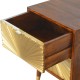 Manila Gold Chestnut Nachttisch mit Messingfronten