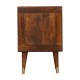 Manila Gold Chestnut Nachttisch mit Messingfronten