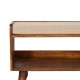 Скамья для хранения обуви Chestnut с льняной подушкой