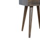 Компактная прикроватная тумба Mini Grey Washed Nordic с нишей
