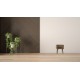 Curved Grey Washed Nachttisch