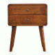 Curved Chestnut Nachttisch