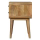 Curved Oak-Ish Nachttisch mit 2 Schubladen