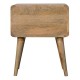 Curved Oak-Ish Nachttisch mit 2 Schubladen