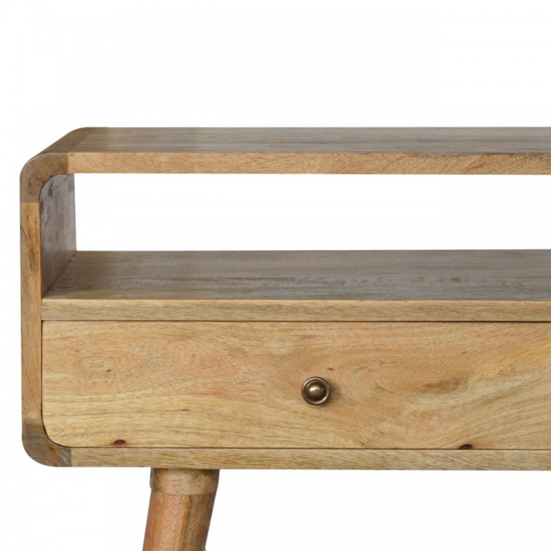 Консольный столик Curved Oak-Ish из массива манго