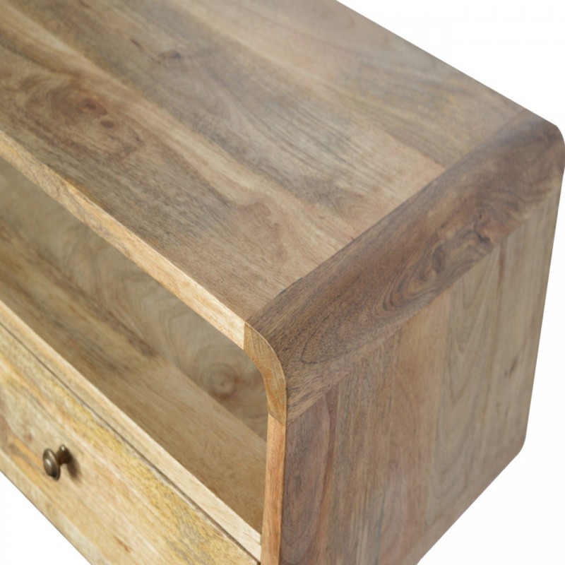 Консольный столик Curved Oak-Ish из массива манго