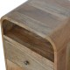 London Oak-Ish Nachttisch mit 2 Schubladen und Ablagefächern