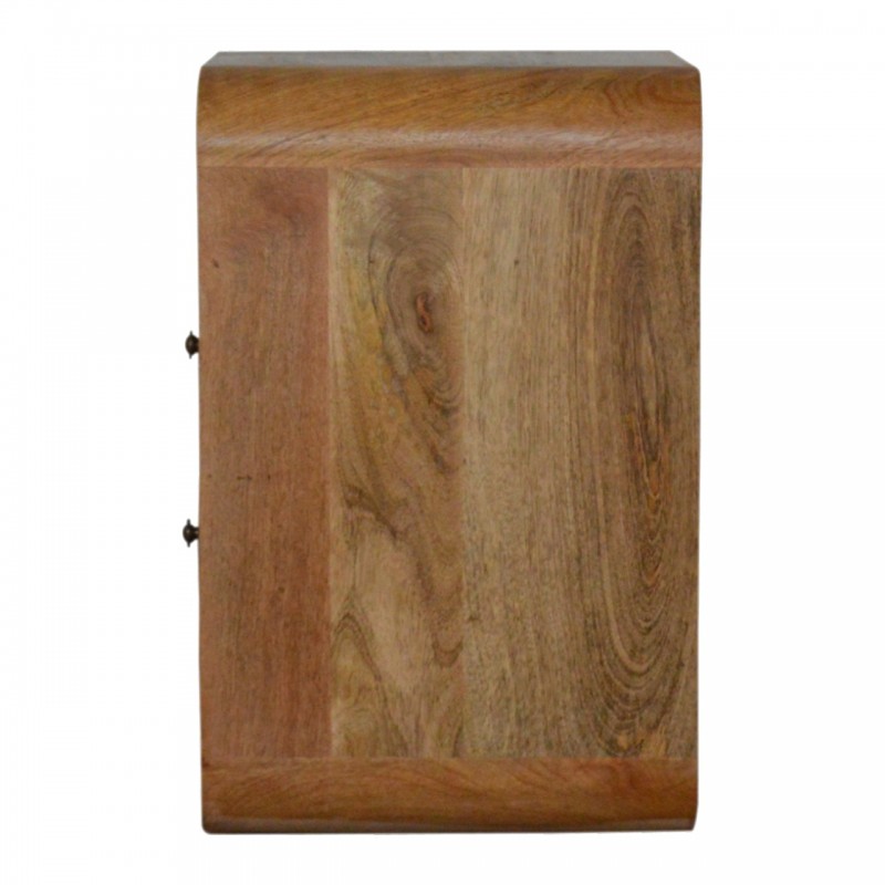 London Oak-Ish Nachttisch mit 2 Schubladen und Ablagefächern