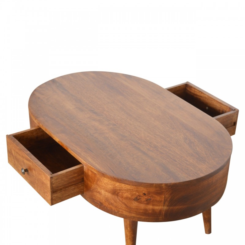 Журнальный столик Chestnut Rounded