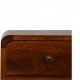 Компактная прикроватная тумба Mini Curved Chestnut с 2 ящиками