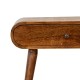 Компактная консоль Mini Rounded Chestnut с 2 ящиками