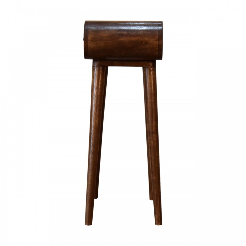 Компактная консоль Mini Rounded Chestnut с 2 ящиками