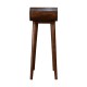 Компактная консоль Mini Rounded Chestnut с 2 ящиками