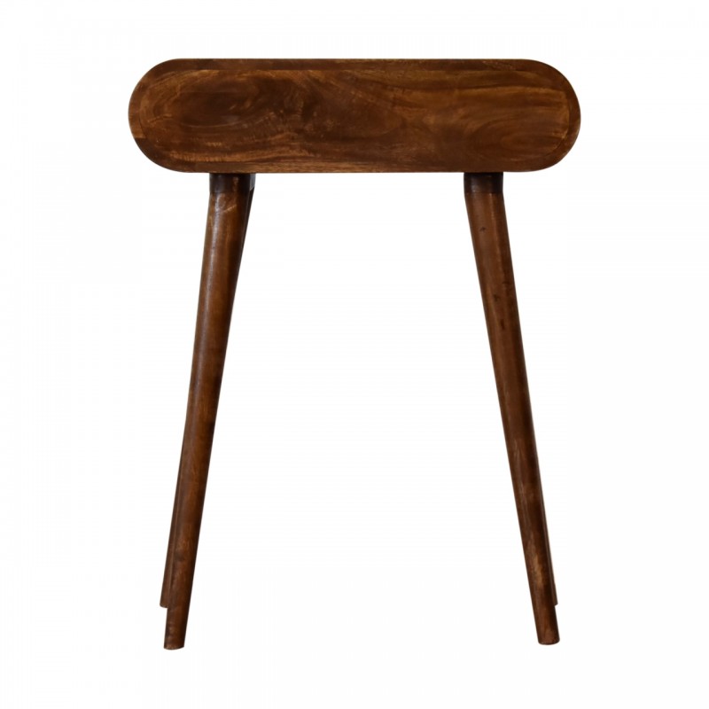 Компактная консоль Mini Rounded Chestnut с 2 ящиками