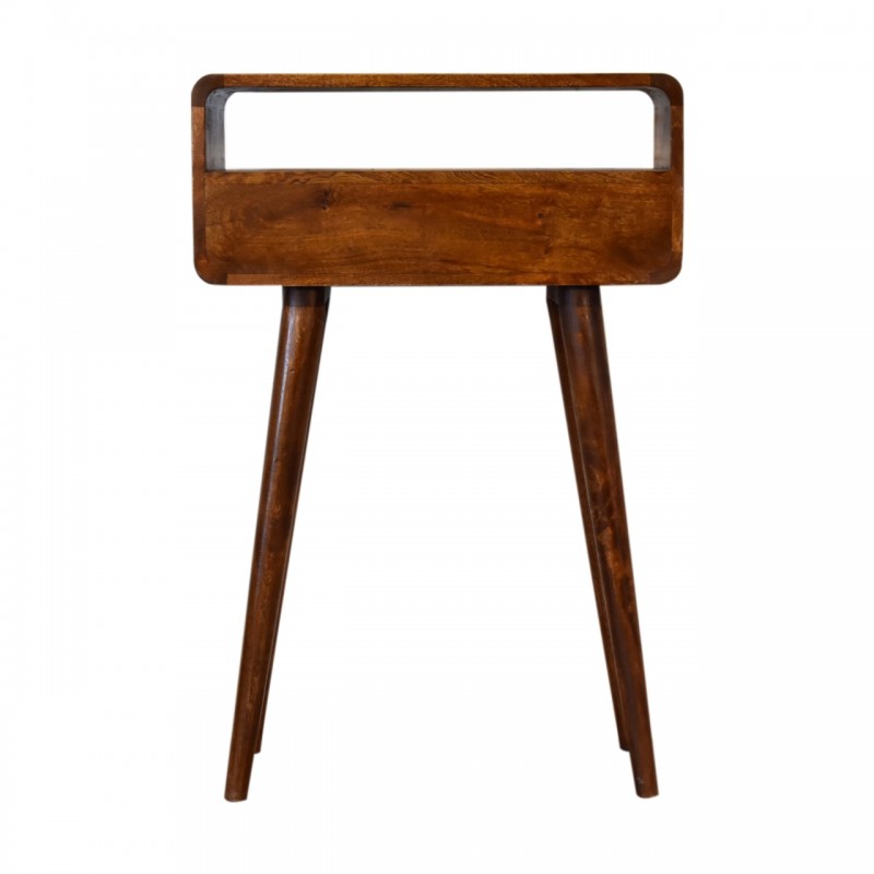 Компактная консоль Mini Curved Chestnut с нишей