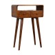 Компактная консоль Mini Curved Chestnut с нишей