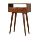 Компактная консоль Mini Curved Chestnut с нишей