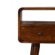 Компактная консоль Mini Curved Chestnut с нишей