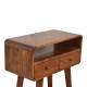 Компактная консоль Mini Curved Chestnut с нишей