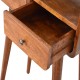 Компактная консоль Mini Curved Chestnut с нишей