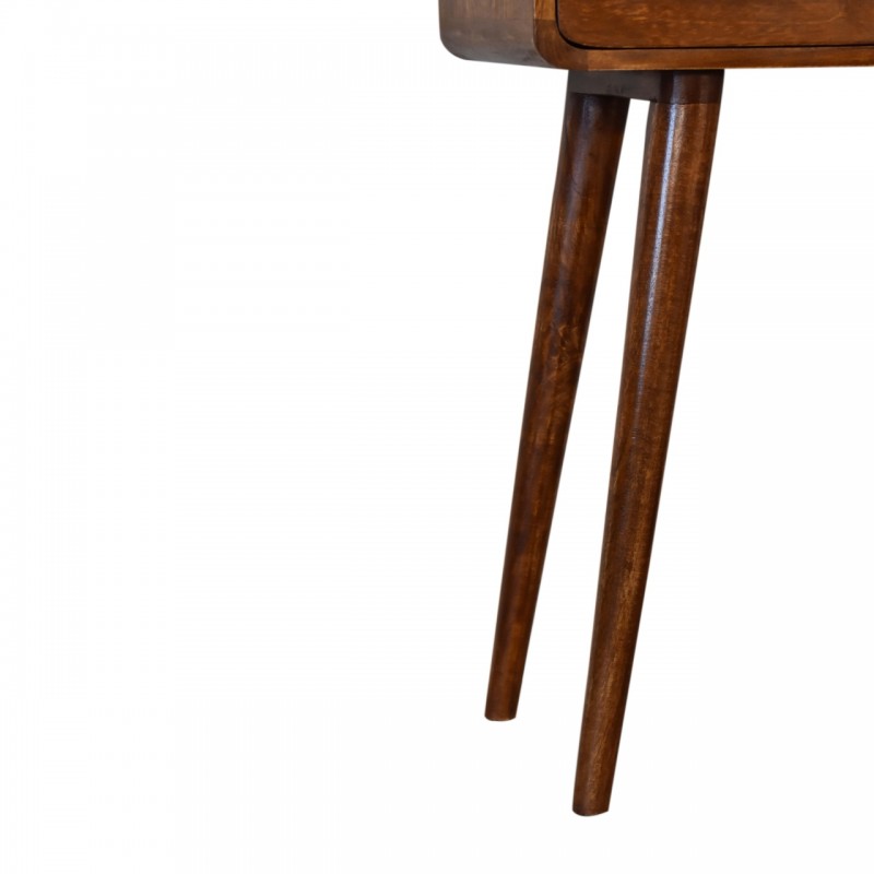 Компактная консоль Mini Curved Chestnut с нишей