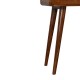 Компактная консоль Mini Curved Chestnut с нишей