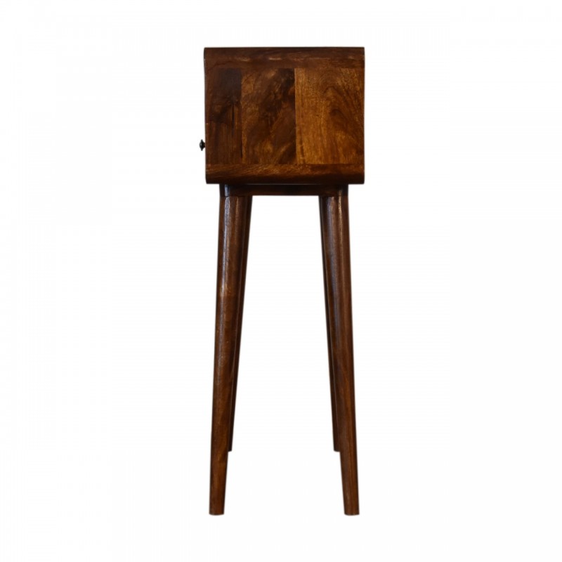 Компактная консоль Mini Curved Chestnut с нишей