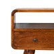 Компактная ТВ-тумба Mini Curved Chestnut с 2 ящиками